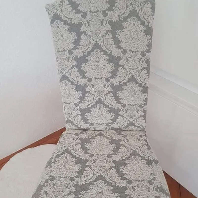 Navlaka za stolicu Barok, sivi damask