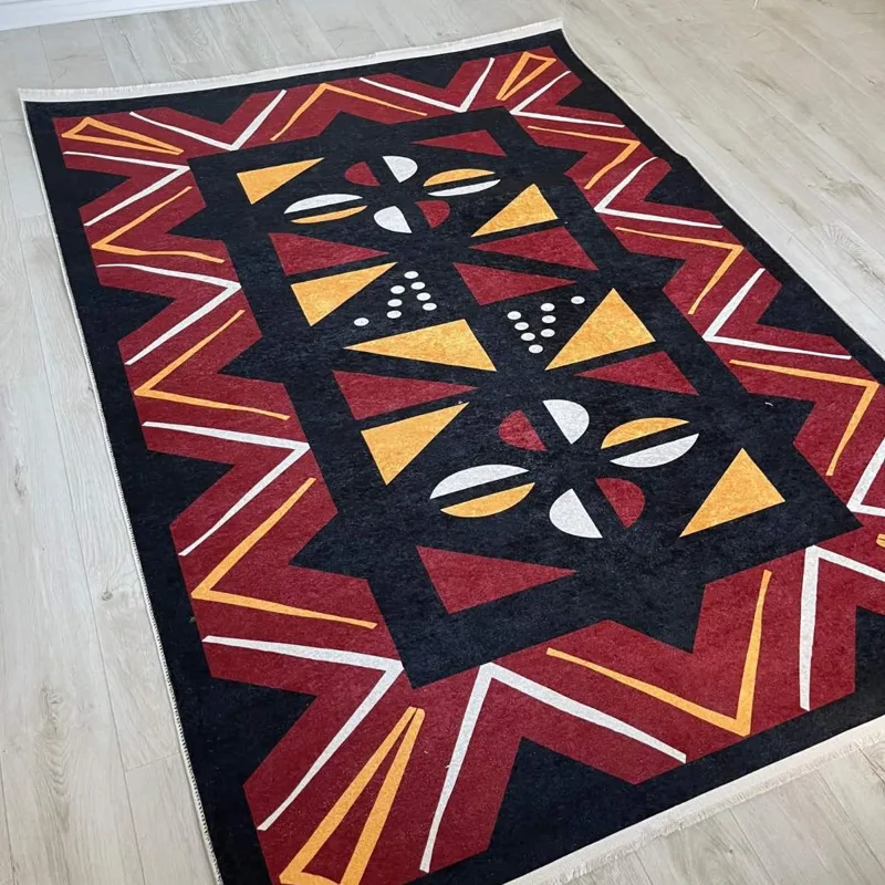 Tepih Afro, etno crveno-žuti
