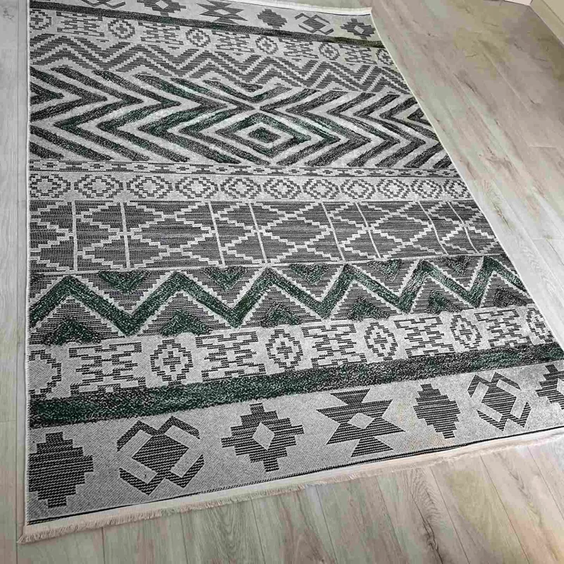 Tepih Kilim, sivo-zeleni