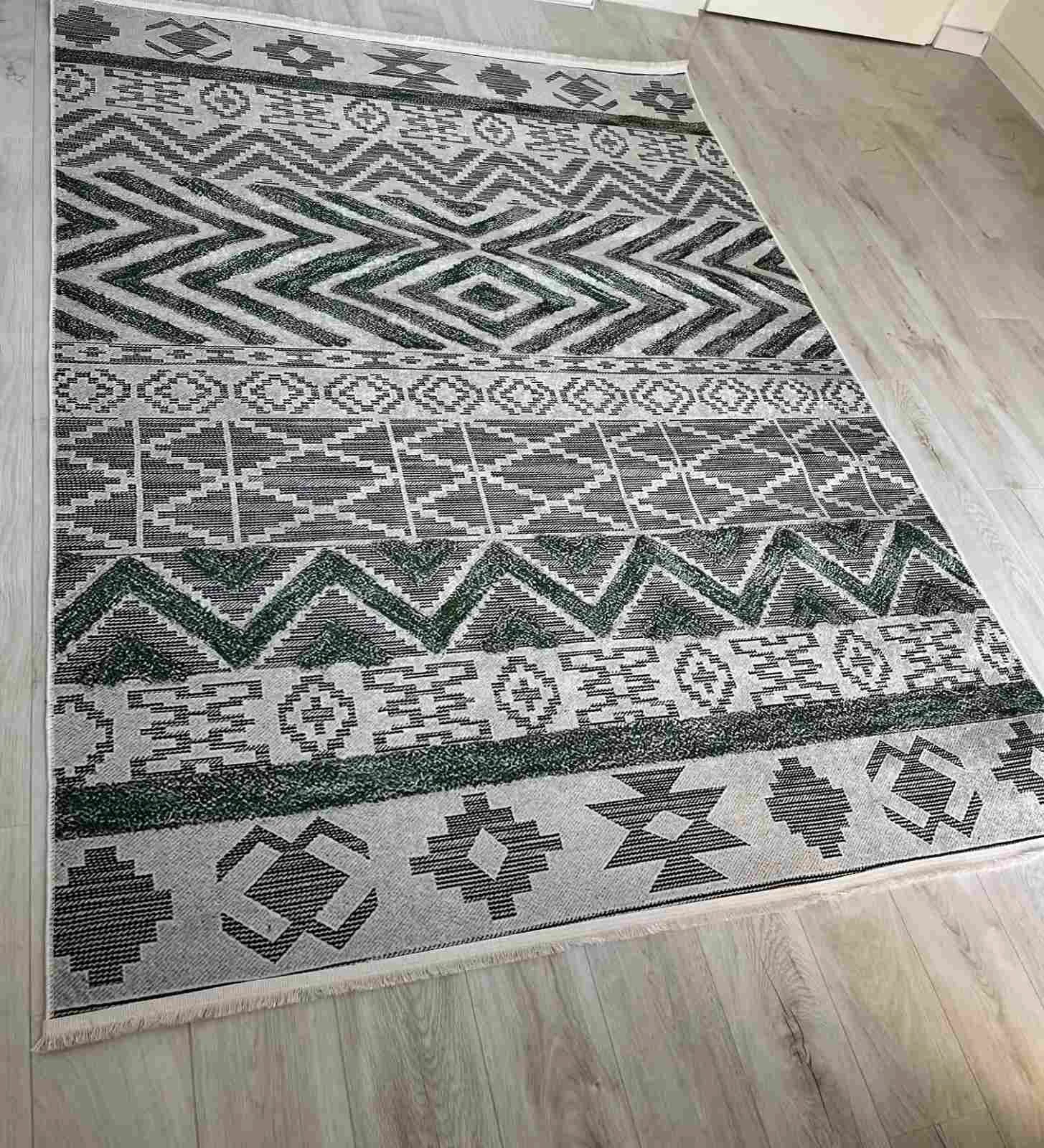 Tepih Kilim, sivo-zeleni
